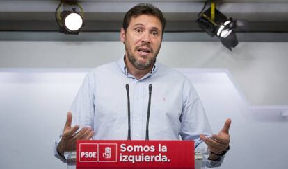 El alcalde de Valladolid y portavoz del PSOE, Óscar Puente.