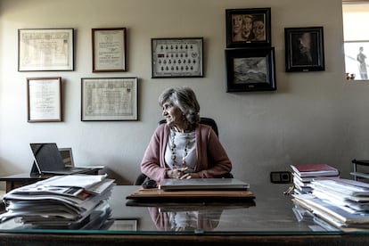 María Luisa Carcedo, fotografiada en su casa en Gijón este pasado viernes.