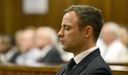 Oscar Pistorius, durante el juicio.