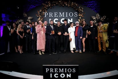 Foto de familia de la entrega de los premios ICON 2018.