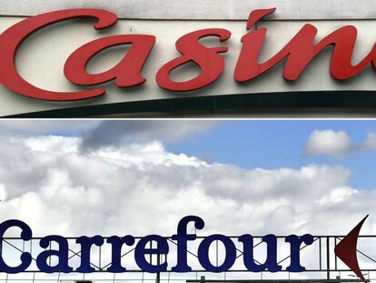 Logos de Casino y de Carrefour