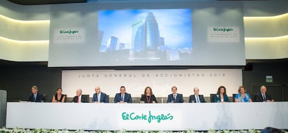 Imagen de la junta de accionistas de El Corte Inglés celebrada en agosto del año pasado.