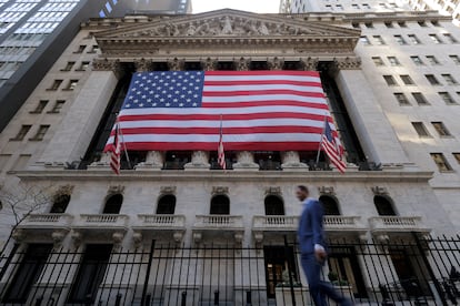 Fachada de la Bolsa de Nueva York.