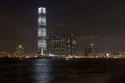 Vista del 'skyline' de Hong Kong, con la ICC Tower en primer plano.