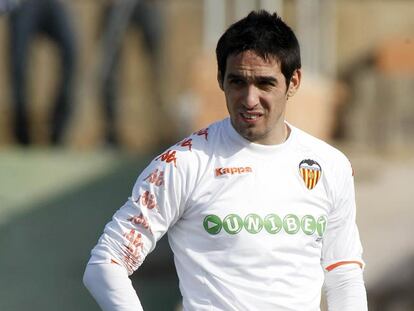 Vicente, en un entrenamiento.