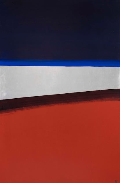 'Horizonte de tierra roja y sombra', (1969), de Anna-Eva Bergman.