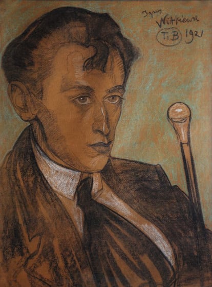 'Retrato de Bruno Jasieński', de Stanisław Ignacy Witkiewicz. Museo de la Independencia de Varsovia.