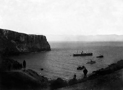 Tropas españolas en las operaciones del desembarco de Alhucemas, el 8 de septiembre de 1925.