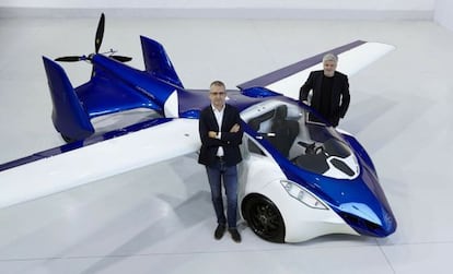 Un prototipo del coche volador de la empresa Aeromobil. 