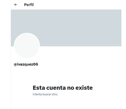Cuenta de Twitter desactivada de Ignacio Vázquez, el exalcalde de Torrejón de Ardoz.