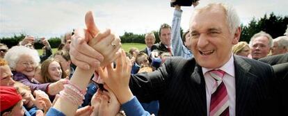 El Primer Ministro irlandés Bertie Ahern en un acto celebrado el pasado martes en Athlone, Irlanda.