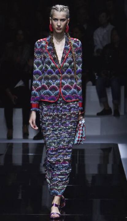 Desfile de Giorgio Armani en la Semana de la Moda de París.