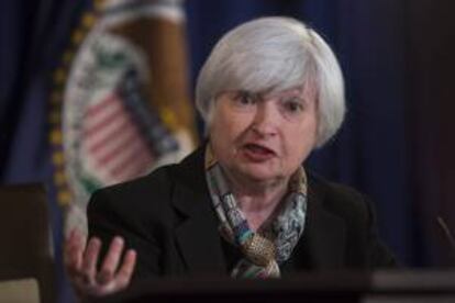 La presidenta de la Reserva Federal, Janet Yellen. EFE/Archivo