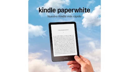 Kindle PaperWhite sobre fondo blanco.