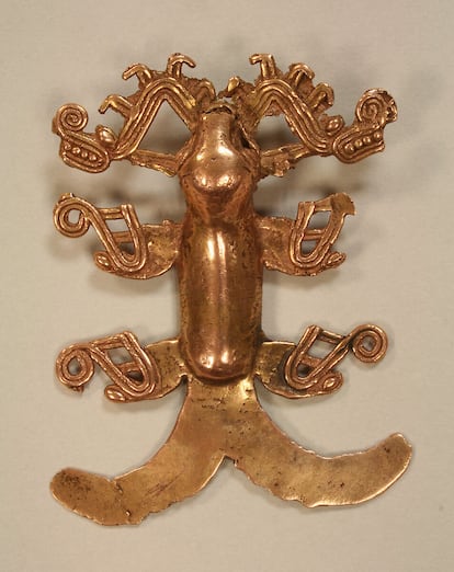 Sea mammal of the Chiriquí culture, prepared in the current Costa Rica and Panama, was probably done there and then carried, between 700-1550 DC