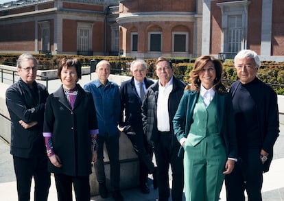 De izquierda a derecha, los arquitectos Juan Carlos Sancho, Sol Madridejos, José María Sánchez, Carlos Rubio, Alberto Campo Baeza, Fuensanta Nieto y Enrique Sobejano.