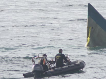 Narcosubmarino hallado en Costa da Morte