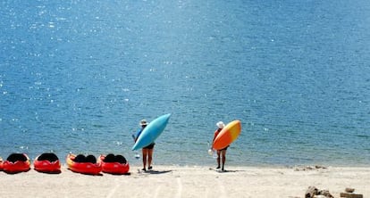 Kayak en el pantano de San Juan.