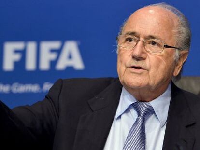 El presidente de la FIFA, Joseph Blatter, en el Comité Ejecutivo.