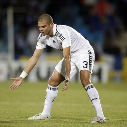 Pepe, el sábado contra el Getafe.