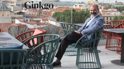 Javier Pérez, Gerente de la cadena VP Hoteles, en el restaurante VP Plaza de España, este martes.