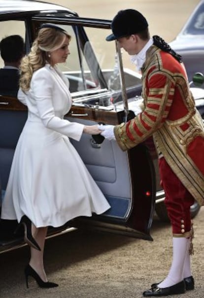 Angelica Rivera, durante la visita oficial de su esposo Enrique Peña Nieto, presidente de México, a Londres en marzo de 2015.