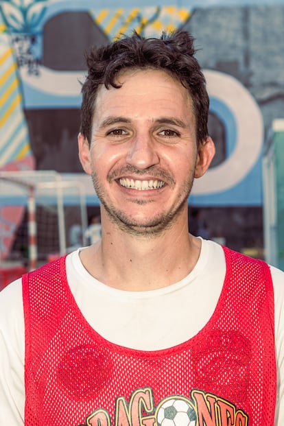 Javi, entrenador de los Dragones de Lavapiés.
