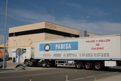 El matadero de aves Padesa, en Roquetes (Tortosa), el jueves.