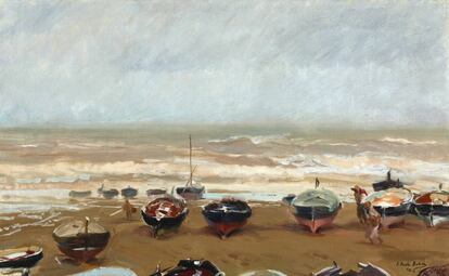 Cuadro de 'Tarde tormentosa' de Sorolla.