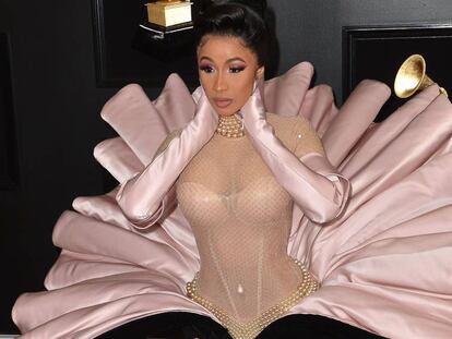 Cardi B en los premios Grammy, en Los Ángeles, el pasado febrero.