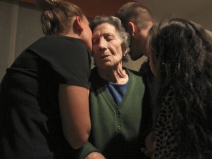 Carmen Martínez, la mujer de 85 años desahuciada en Vallecas.