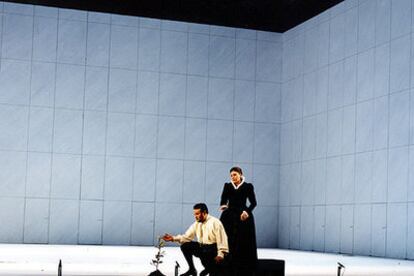 Ramón Vargas y Iano Tamar, en un ensayo de <i>Don Carlos.</i>