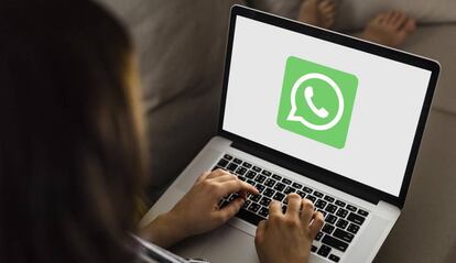 Uso de WhatsApp en un portátil