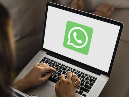 Uso de WhatsApp en un portátil