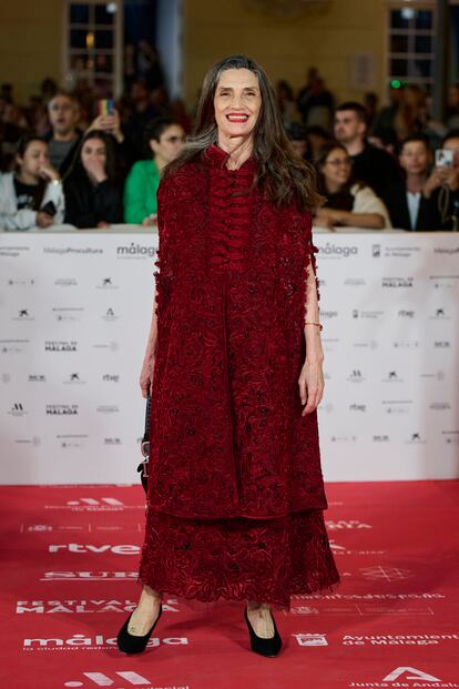 Ángela Molina con vestido de Dior Crucero.