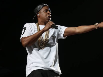 El rapero Jay-Z durante una actuación.