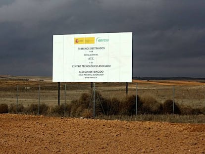 Terrenos previsto para el almacén nuclear de Villar de Cañas (Cuenca).