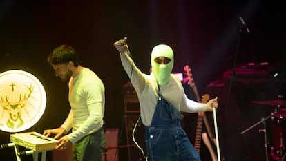 Trashi, en el concierto Dance Again with Jägermusic. El grupo se dio a conocer en 2020 con la canción 'No me ves'.