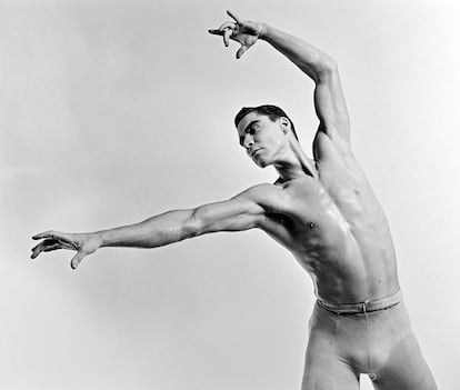 El bailarín Jacques D'Amboise, en 1961.