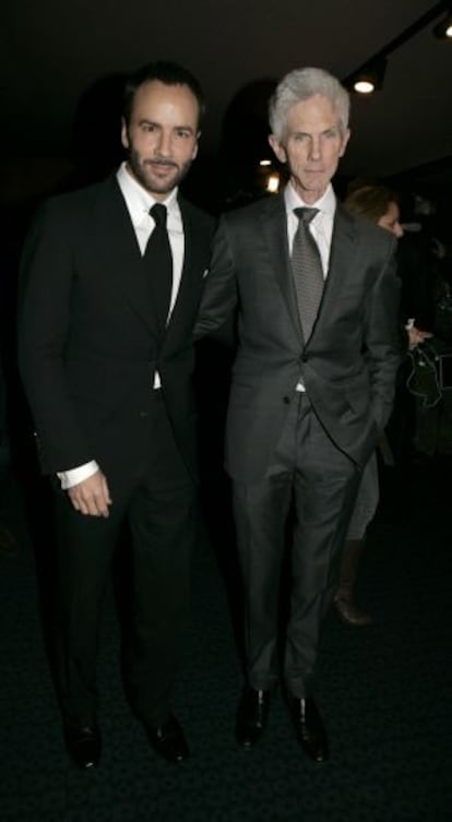 Tom Ford junto a su esposo el periodista Richard Buckley.