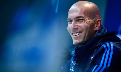 Zidane, terça-feira, antes do jogo contra o City.