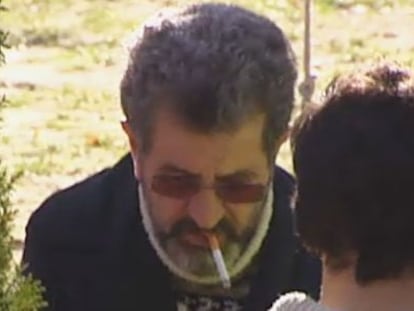 Miguel Rosende, tras su detención en Collado-Villalba