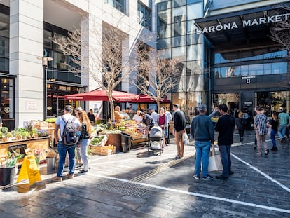 The Sarona market in Tel Aviv in 2019.