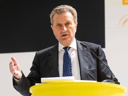 El comisario europeo de Presupuestos, Günther Oettinger / AFP 