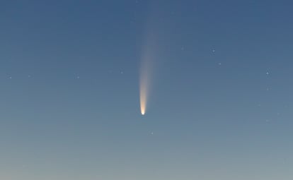 El cometa Neowise, en todo su esplendor.