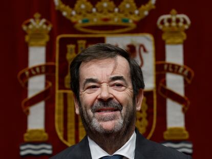 MADRID, 15/12/2023.- El presidente del Consejo General del Poder Judicial (CGPJ), Vicente Guilarte, asiste al acto de entrega de los XVIII Premios anuales del Observatorio contra la Violencia Doméstica y de Género este viernes en Madrid. EFE/ Juan Carlos Hidalgo
