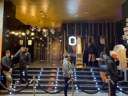 Entrada a la discoteca Opium de Madrid, en marzo de 2023. 