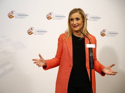 Cristina Cifuentes en la VI Conferencia de Presidentes auton&oacute;micos. 