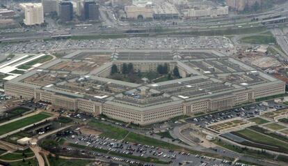 Vista aérea del Pentágono, en Washington.