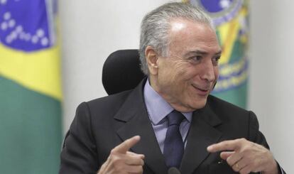 El presidente de Brasil, Michel Temer, el viernes pasado en Brasilia.